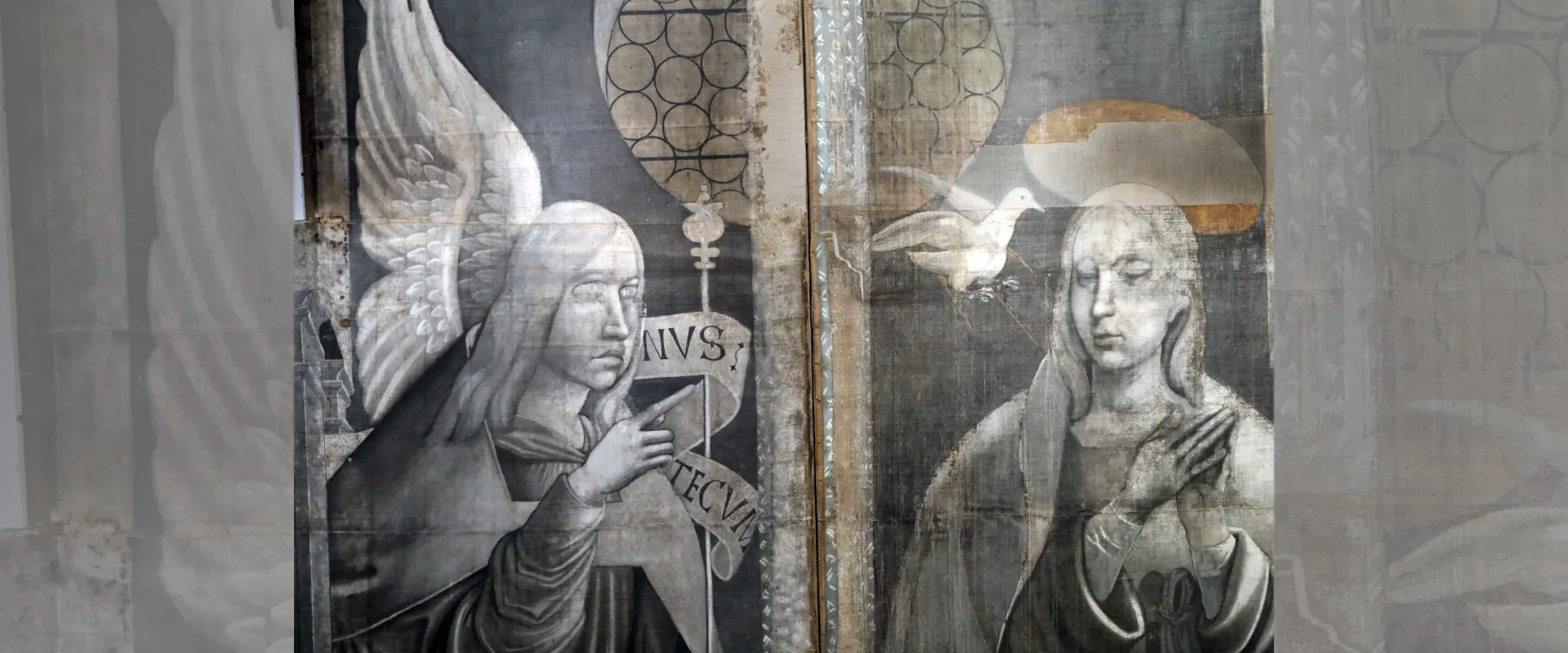 Scénographie de l'exposition des Volets d'orgue de la cathédrale de Perpignan