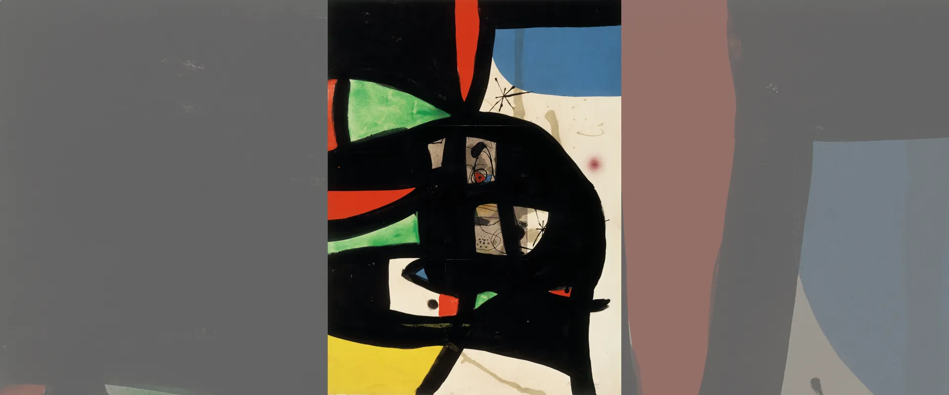 Joan Miró. Bon à tirer pour Fundació Palma I, 1978, encre de chine, gouache, pastel, eau-forte et aquatinte sur papier, 71x53 cm. Majorque, Fondation Pilar et Joan Miró © Successió Miró, 2026/Fundació Pilar i Joan Miró a Mallorca/Adagp, Paris 2026