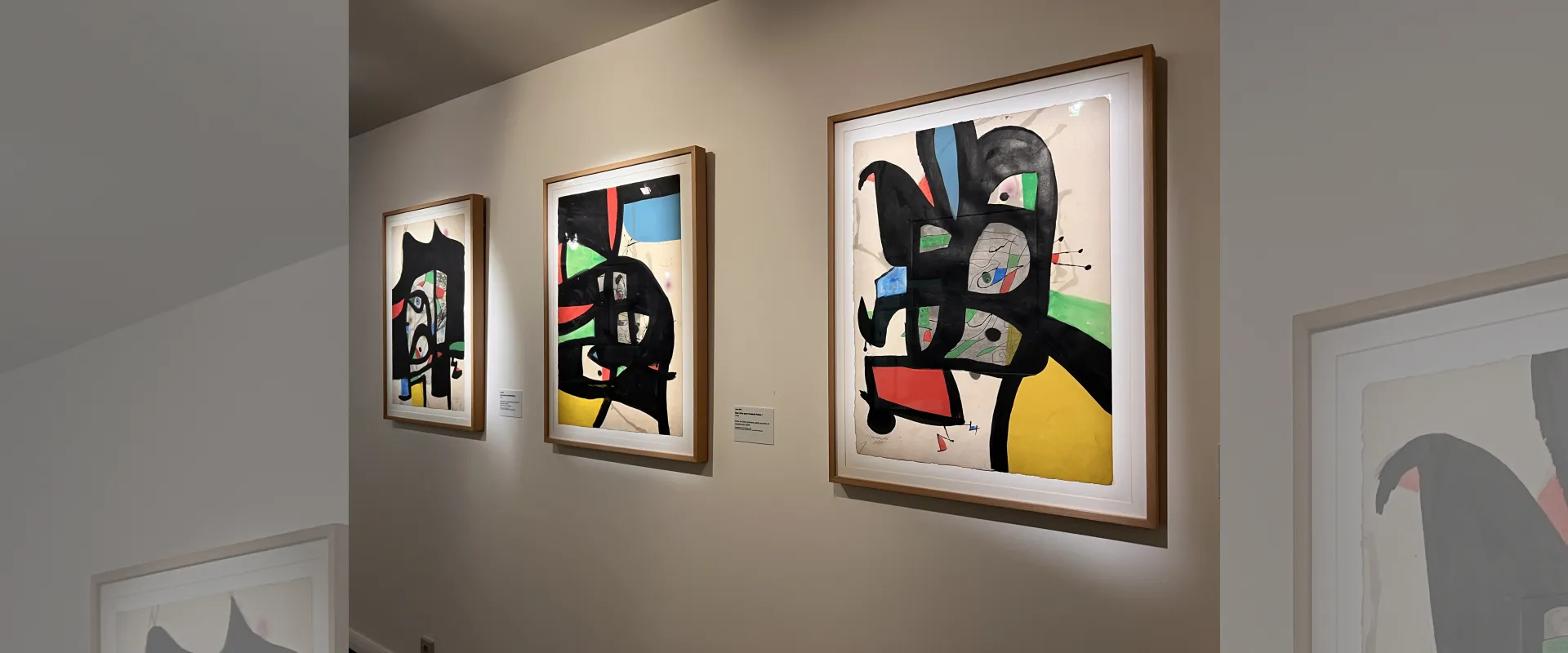 Vue de l'exposition Joan Miró. Majorque, l'atelier des rêves  
