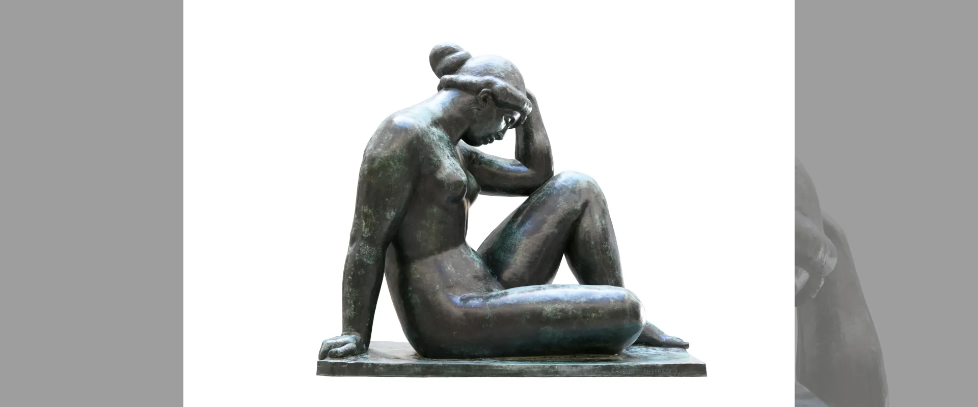 ARISTIDE MAILLOL (1861-1944) Méditerranée 1905, fonte Florentin Godard en 1911 Bronze 111 x 80 x 116 cm Perpignan, Patio de l’Hôtel de Ville. Photo Ville de Perpignan, Musée d'art Hyacinthe Rigaud, Pascale Marchesan