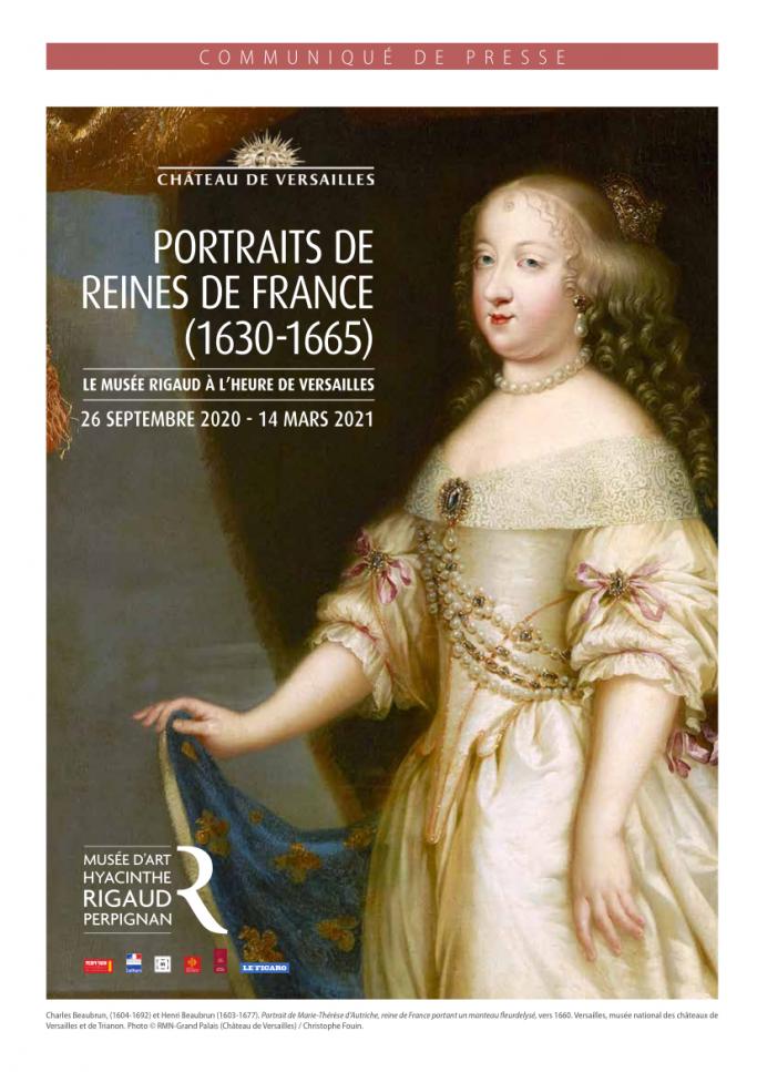 Page de garde - Communiqué de presse - Portraits de Reines de France