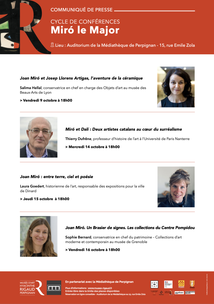 Communiqué de presse - Cycle de conférences Miró le Major