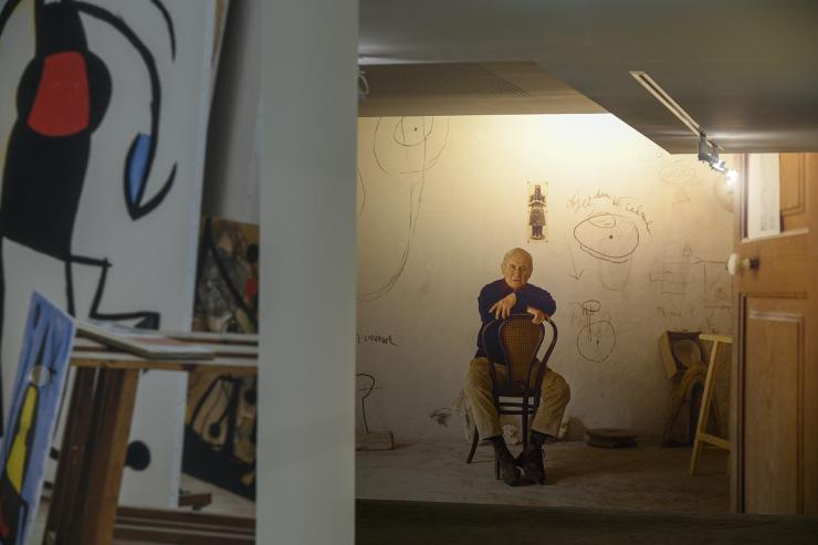 Vue de l'exposition Joan Miró. Majorque, l'atelier des rêves