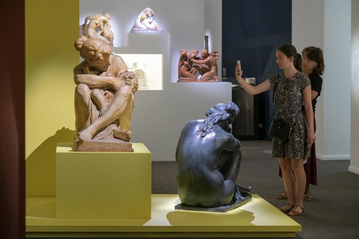 Grand reporter, musée d'art Hyacinthe Rigaud, exposition Guino-Renoir, la couleur de la sculpture