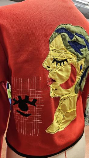Veste réalisée dans le cadre du challenge Upcycling du Lycée Aristide Maillol