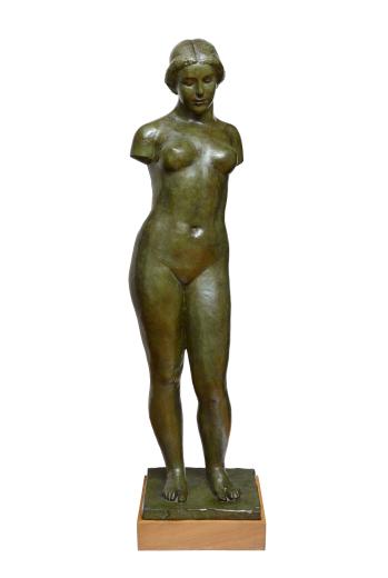 Aristide Maillol, Harmonie, 1er état, 1940-1944, Bronze, 155 x 45 x 37 cm Collection galerie Dina Vierny, Paris. Photo Jean-Louis Losi