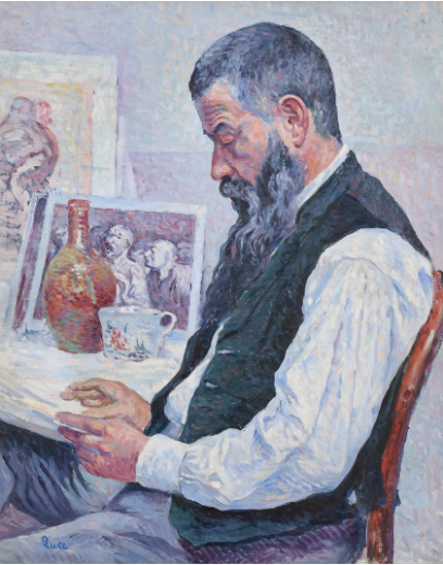 Maximilien Luce (1858-1941). Portrait du peintre Étienne Terrus (1857-1922). Huile sur toile, 81x65 cm. Vers 1905-1907.  Perpignan musée d’art Hyacinthe Rigaud Photo : Musée d’art Hyacinthe Rigaud