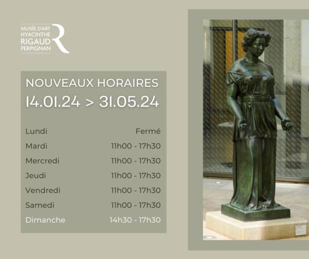 Nouveaux horaires du musée