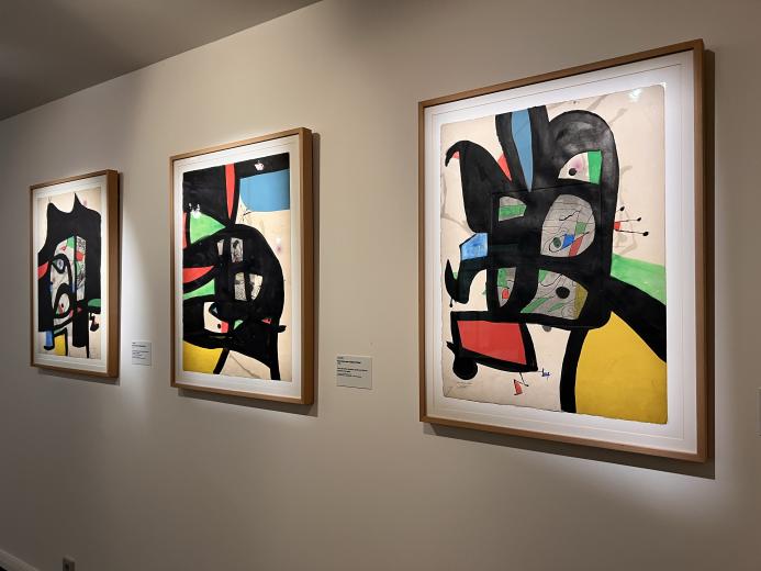 Vue de l'exposition Joan Miró. Majorque, l'atelier des rêves  