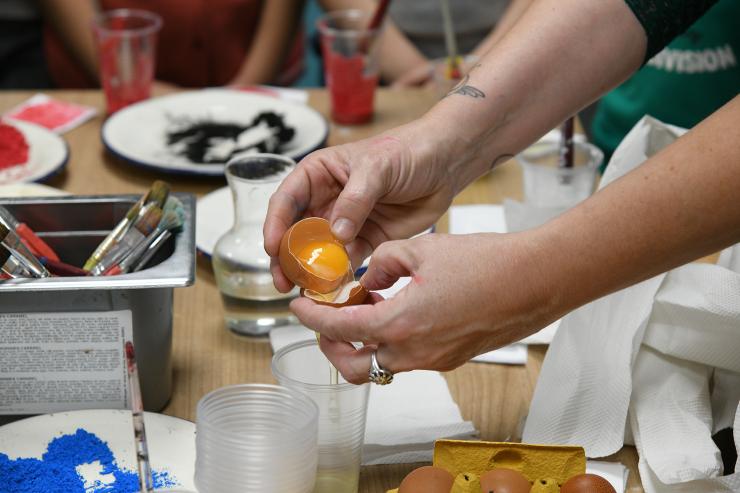 Atelier Peinture comestible, musée d'art Hyacinthe Rigaud