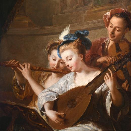 L'accord parfait, Jean-François de Troy, musée d'art Hyacinthe Rigaud