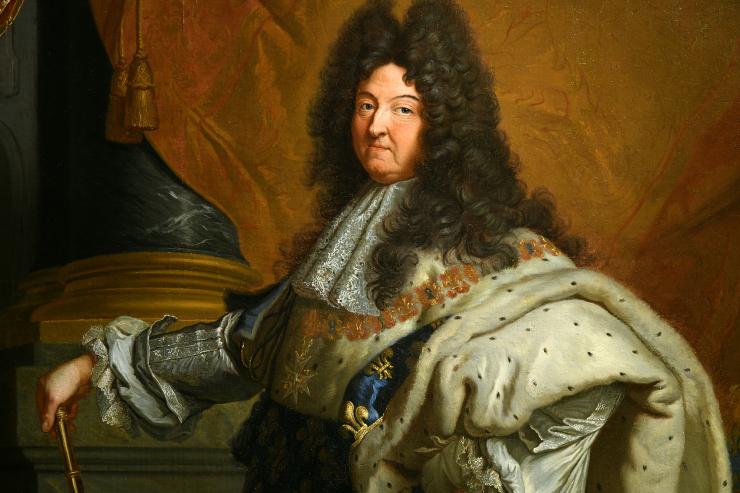 Portrait réplique de Louis XIV par l'atelier de Hyacinthe Rigaud
