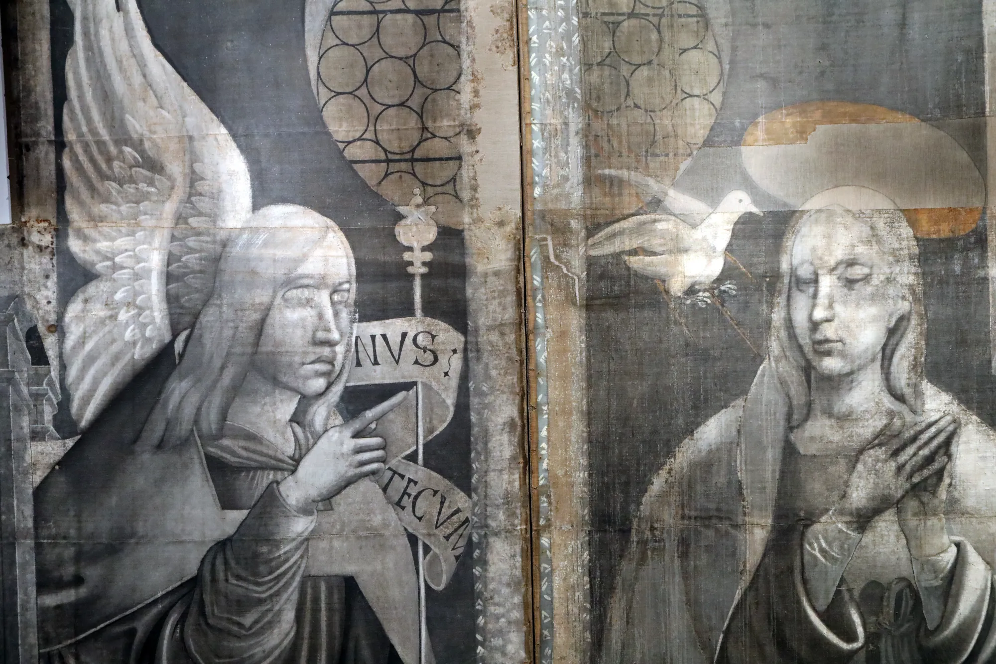 Scénographie de l'exposition des Volets d'orgue de la cathédrale de Perpignan