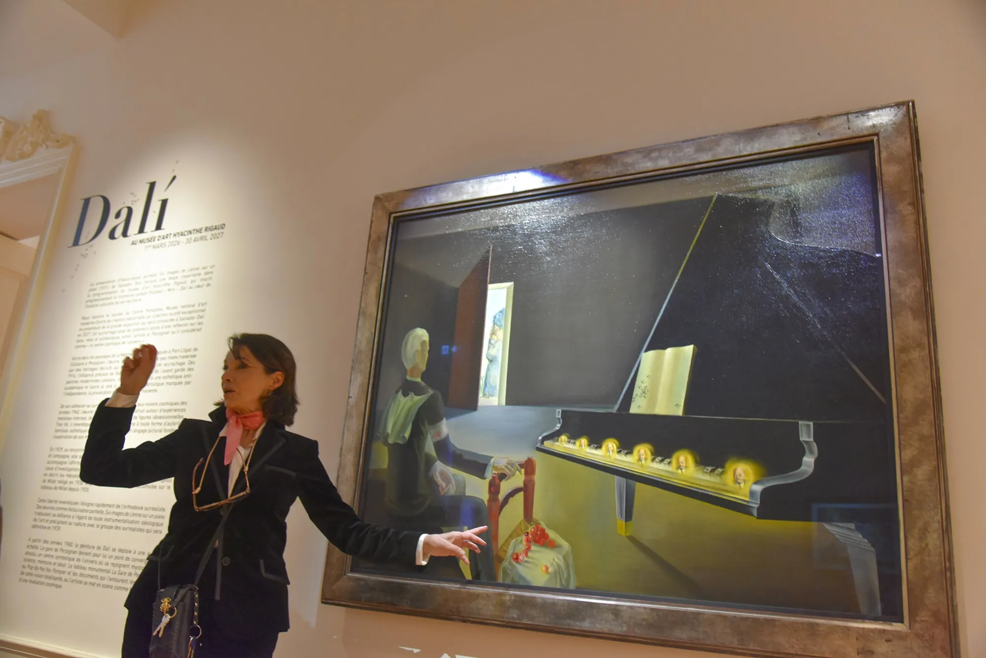 Visite guidée sur la salle du parcours permanent consacrée à Salvador Dali, au musée d'art Hyacinthe Rigaud