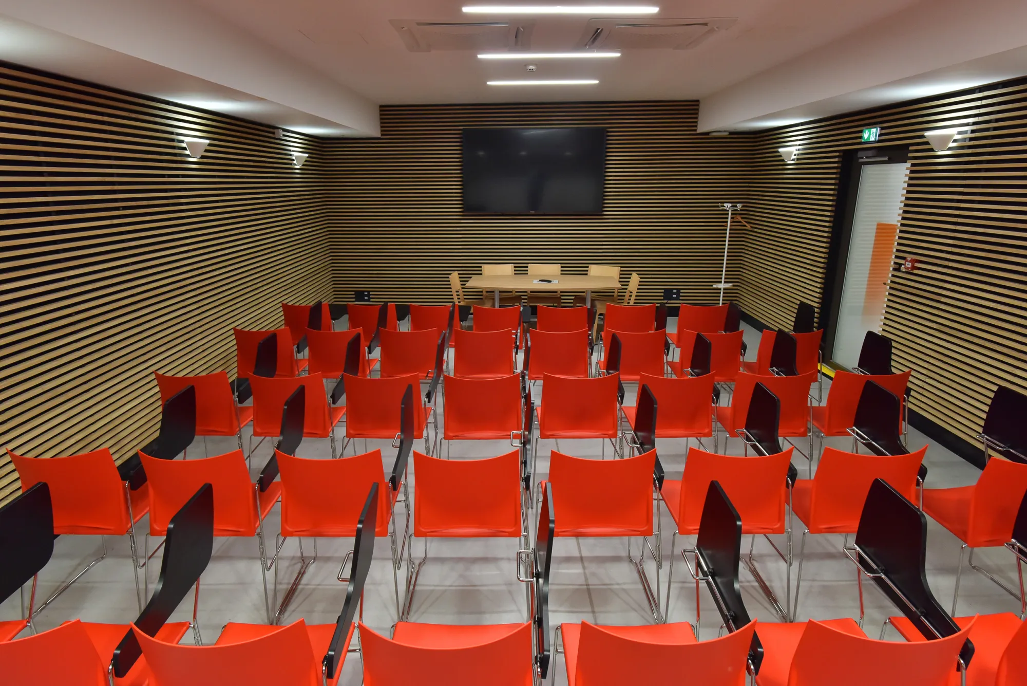 La salle de conférence du musée d'art Hyacinthe Rigaud