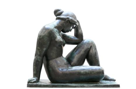 ARISTIDE MAILLOL (1861-1944) Méditerranée 1905, fonte Florentin Godard en 1911 Bronze 111 x 80 x 116 cm Perpignan, Patio de l’Hôtel de Ville. Photo Ville de Perpignan, Musée d'art Hyacinthe Rigaud, Pascale Marchesan